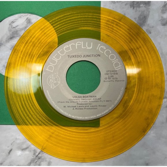 Tuxedo Junction Moonlight Serenade / Volga Boatman 1978 Disco Funk Yellow Vinyl - Picture 6 of 6